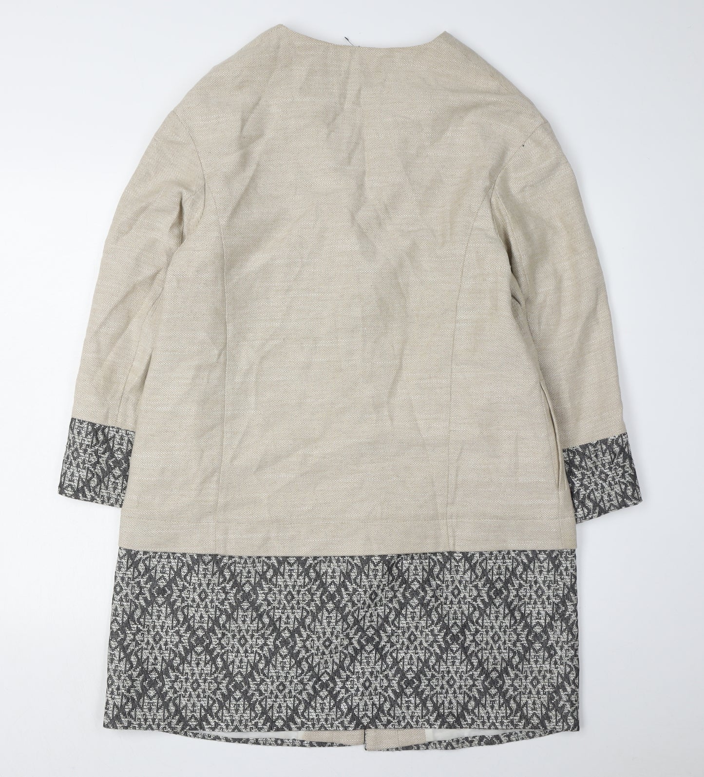 Marks and Spencer Women's Beige Coat - Size 14