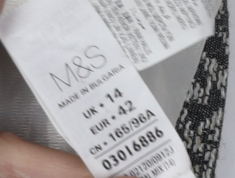 Marks and Spencer Women's Beige Coat - Size 14