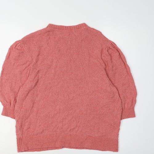 Marks and Spencer Women's Pink 3/4 Sleeve Jumper