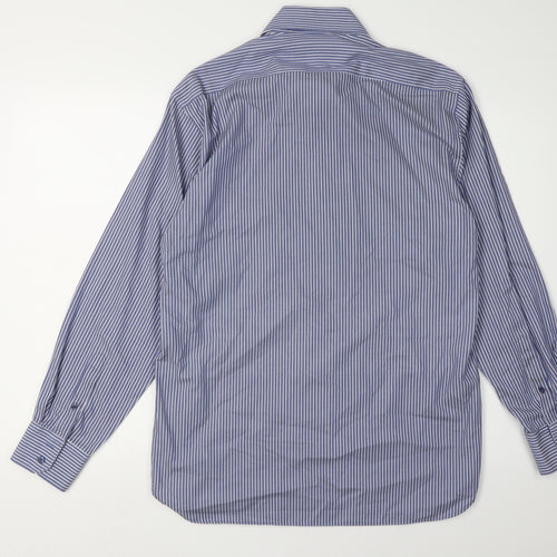 Marks & Spencer Men's Blue Striped Dress Shirt XL