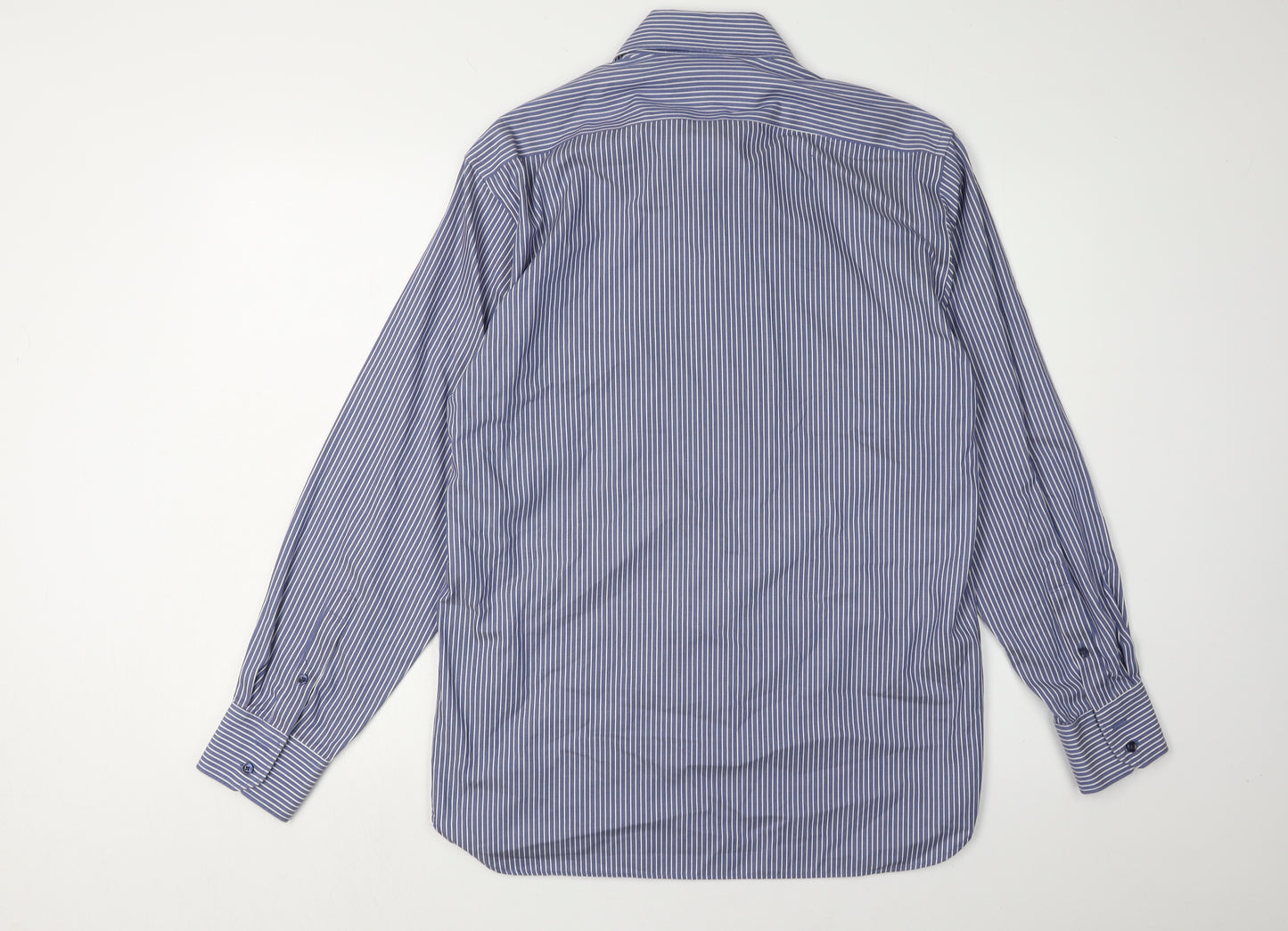Marks & Spencer Men's Blue Striped Dress Shirt XL
