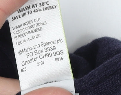 Marks and Spencer Women's Black Pullover Jumper Size 14