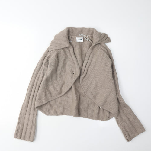 Next Women's Beige Cardigan, Size 8, Lambswool Blend