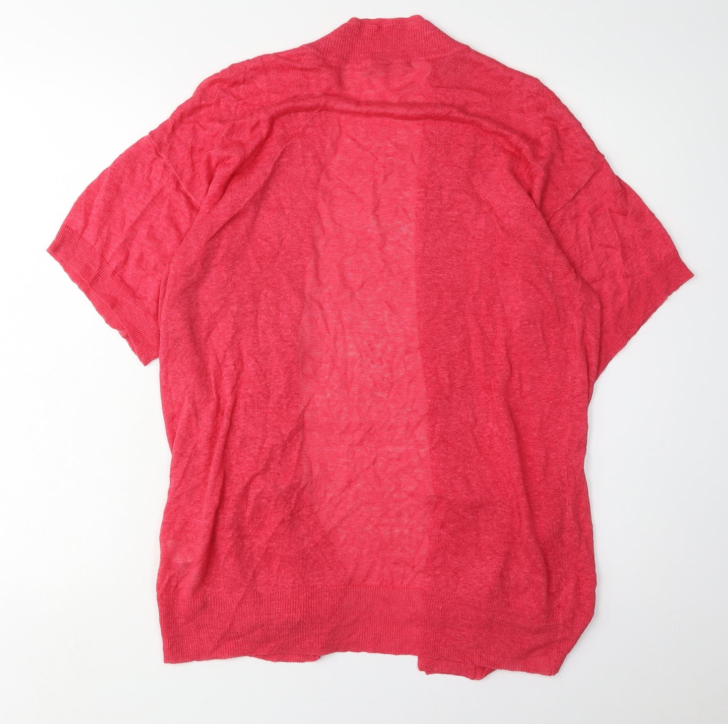 Marks and Spencer Women's Red Open Front Cardigan Size 14
