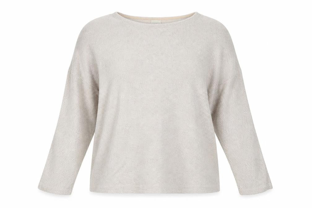 Front view of H&M Women's Beige Knit Jumper M