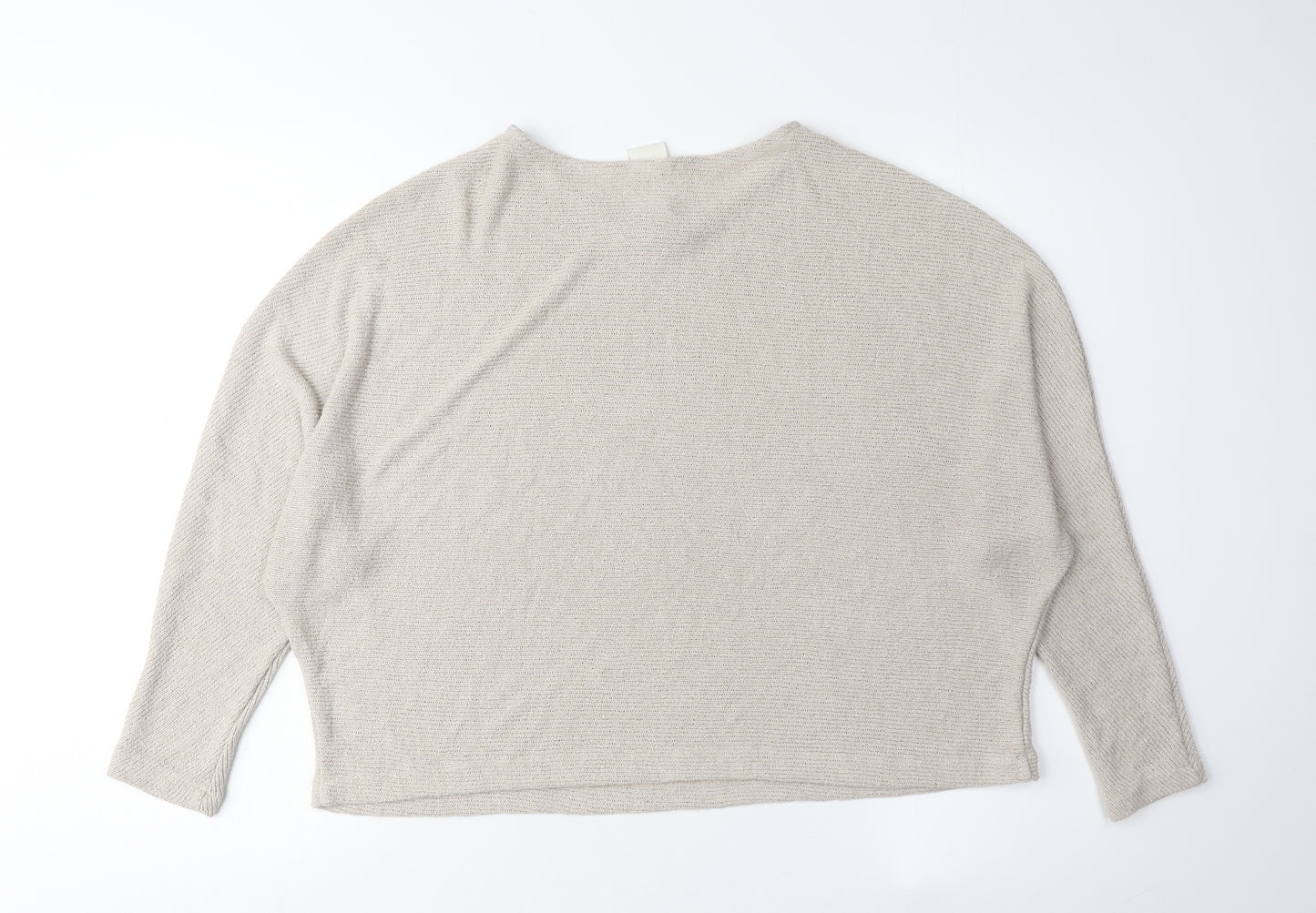 H&M Women's Beige Knit Jumper M