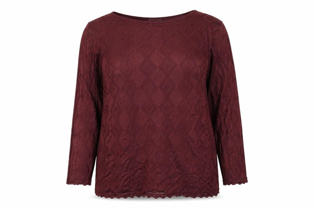 Front view of Marks & Spencer Women's Red Knit Jumper, size 16
