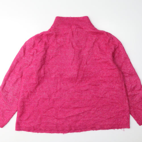 Damart Women's Pink Mock Neck Jumper, Size 22/24