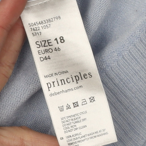 Principles Women's Blue Pullover Jumper Size 18