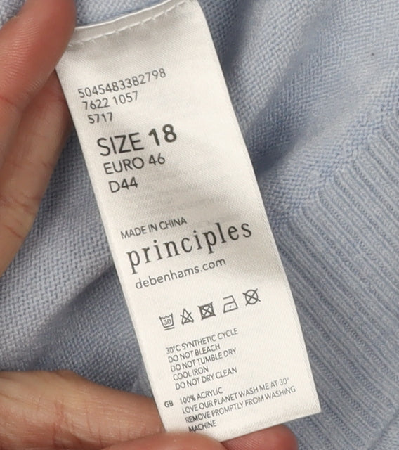 Principles Women's Blue Pullover Jumper Size 18