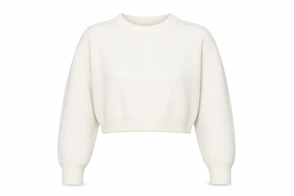 Front view of Zara Women's Ivory Knit jumper M