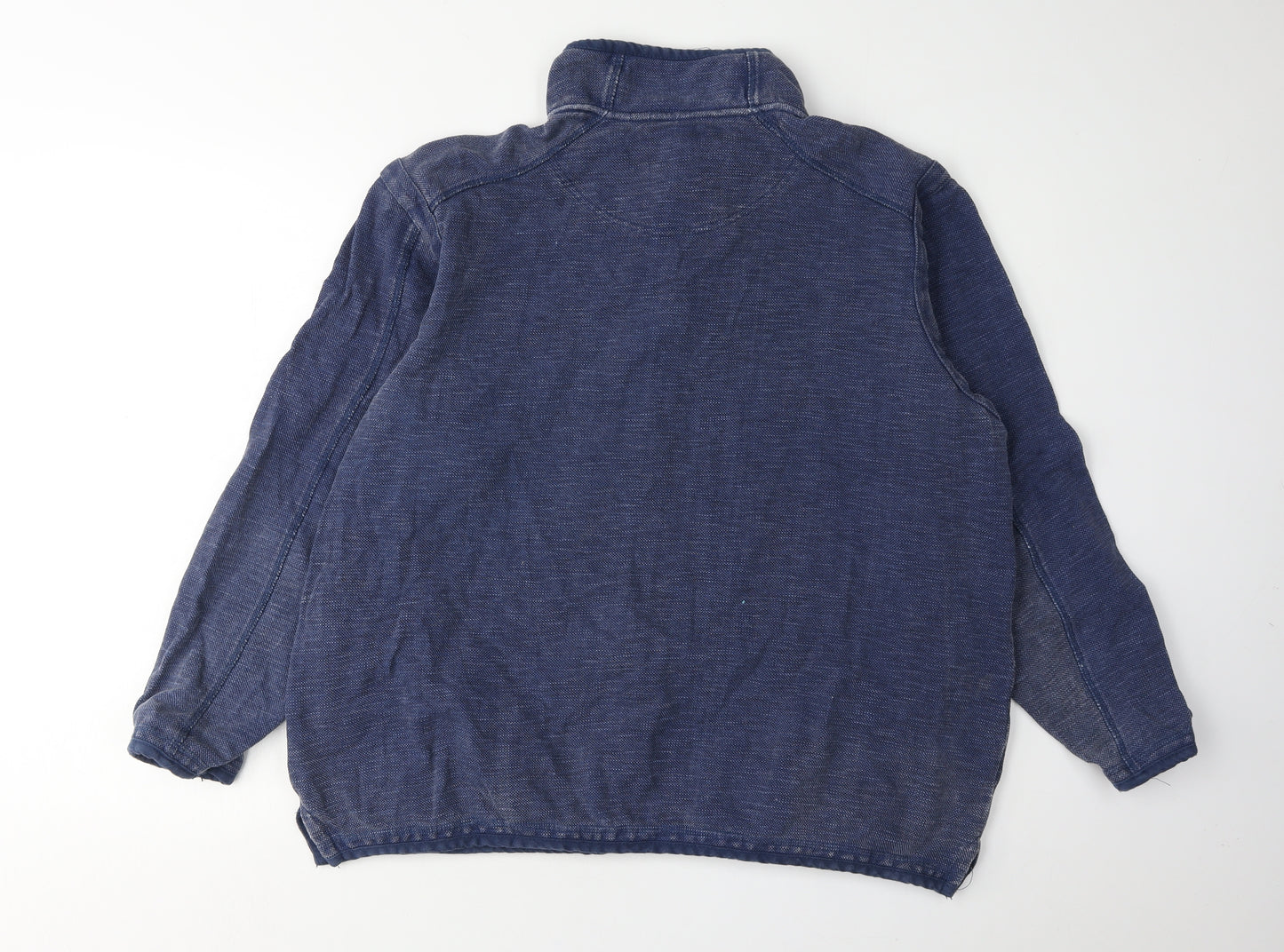 Dunnes Men's Blue 1/4 Zip Sweatshirt XL