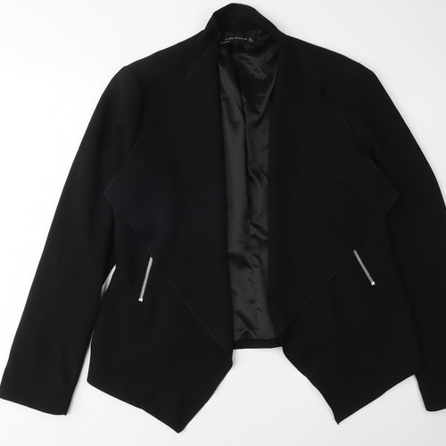 Zara Women's Black Blazer Size 12 Long Sleeve