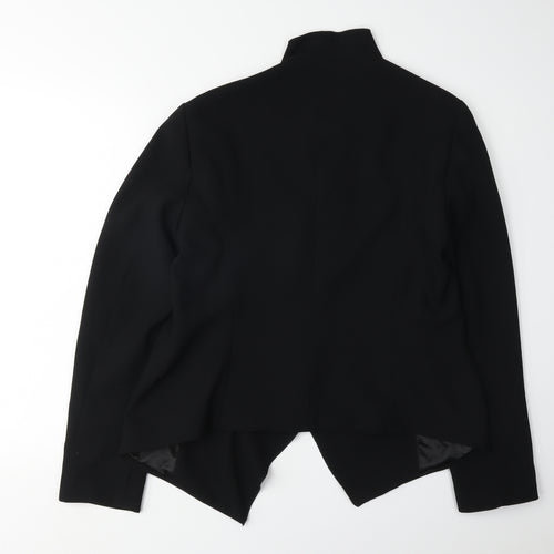 Zara Women's Black Blazer Size 12 Long Sleeve