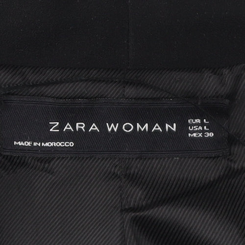 Zara Women's Black Blazer Size 12 Long Sleeve