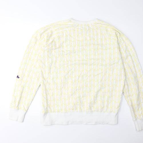 Money Unisex White L Pullover Sweatshirt - Logo Accent