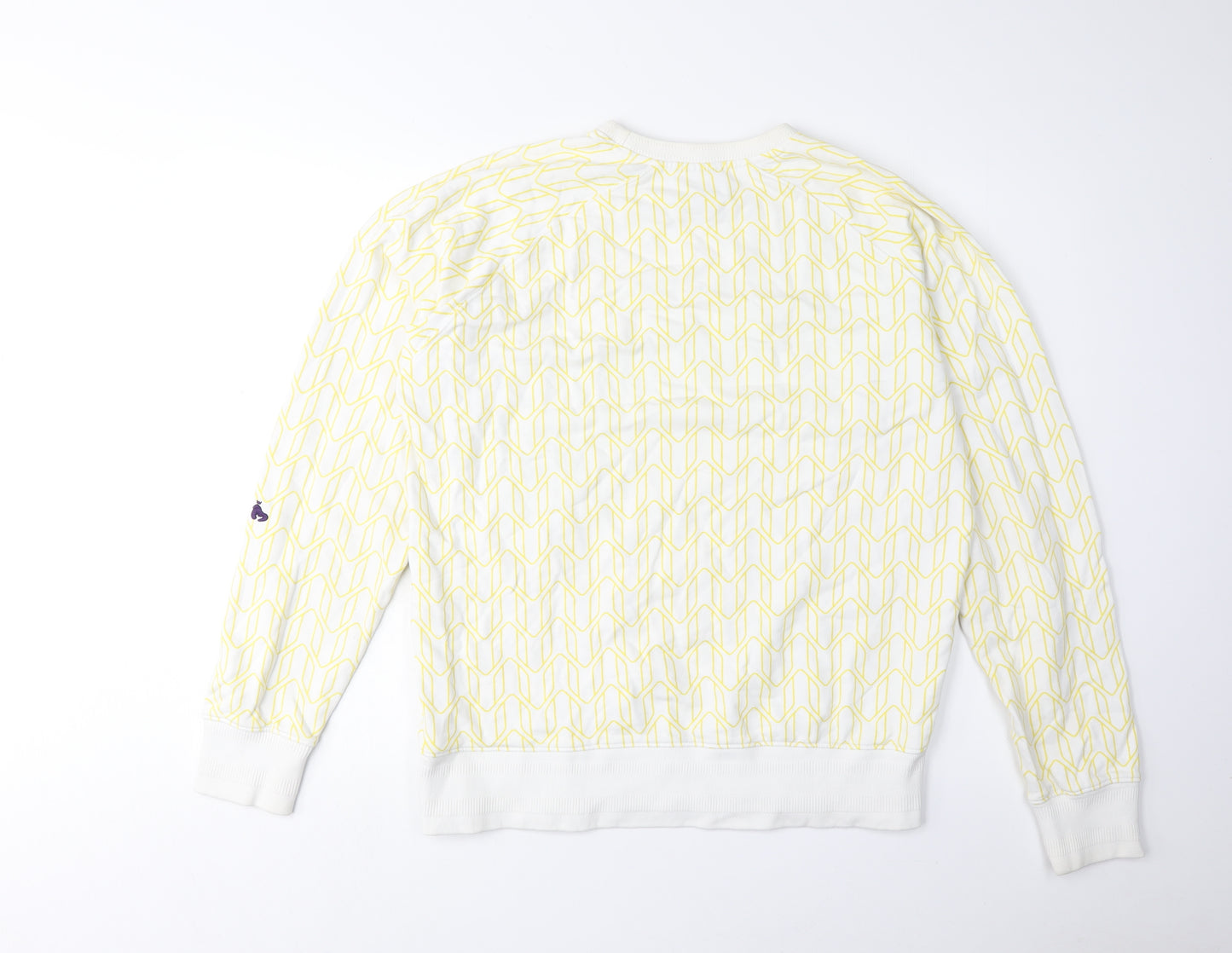 Money Unisex White L Pullover Sweatshirt - Logo Accent