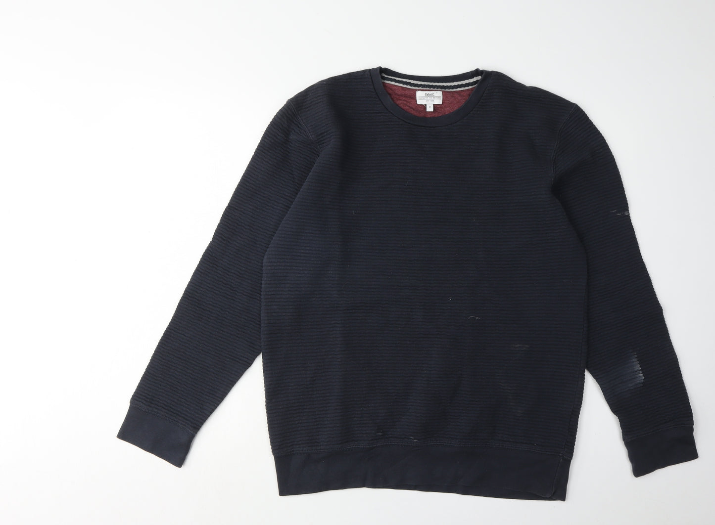 Next Men's Black Medium Pullover Sweatshirt