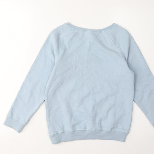 Next Girls Blue Butterfly Pullover Sweatshirt 10 Years