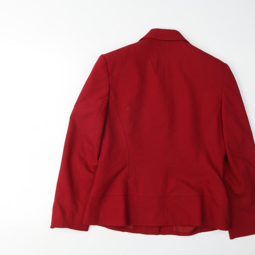 Next Women’s Red Blazer, Size 10, Petite, Regular Fit