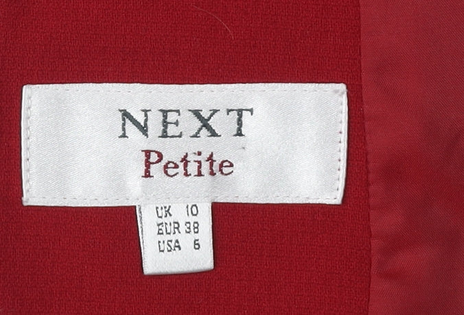 Next Women’s Red Blazer, Size 10, Petite, Regular Fit