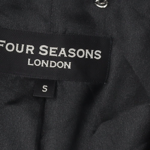 Four Seasons Women's Black Mid-Length Overcoat S
