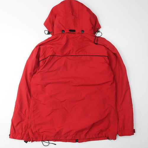 Crane Sports Red Hooded Parka Men's Jacket S