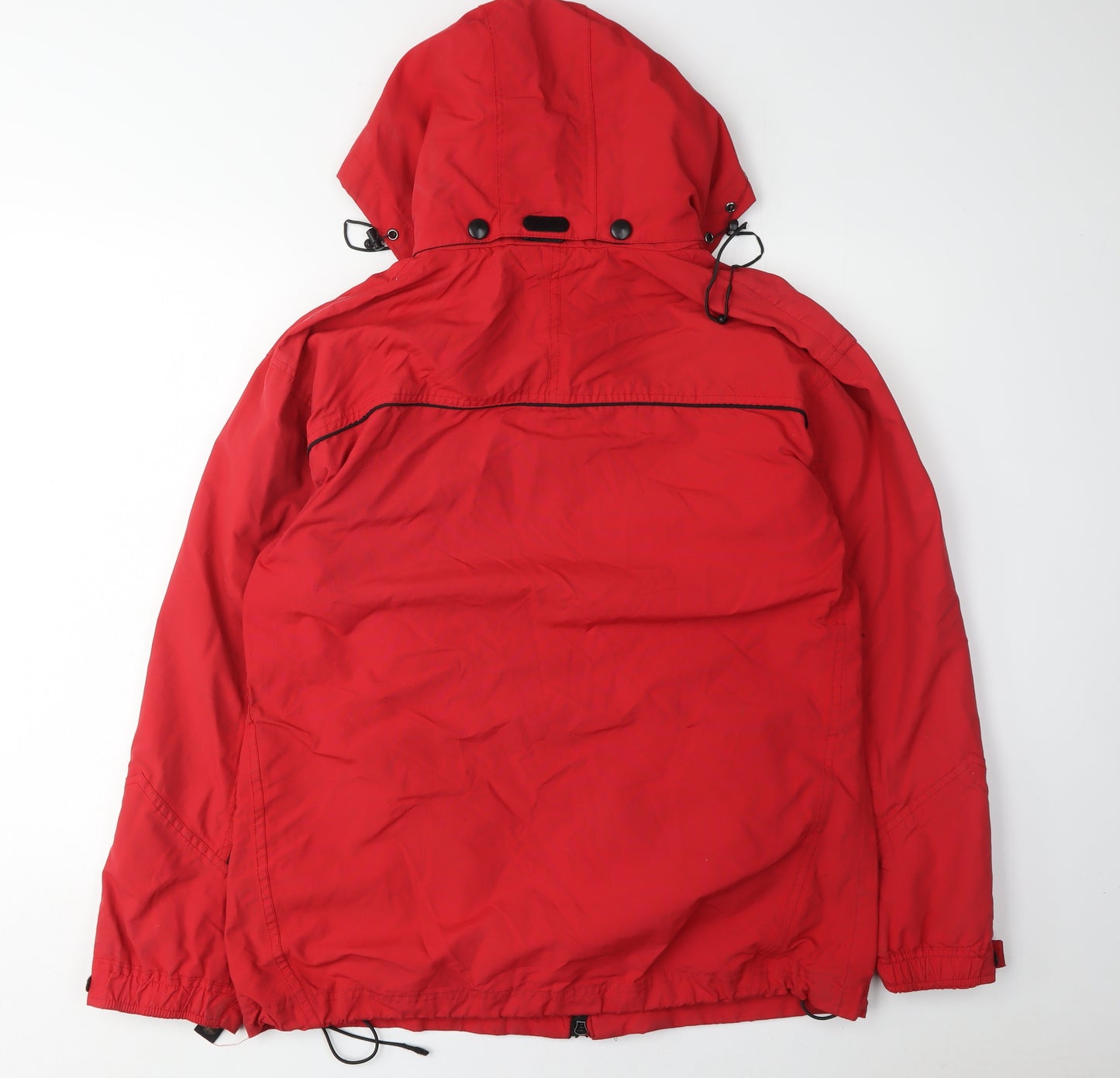 Crane Sports Red Hooded Parka Men's Jacket S