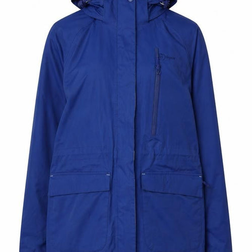 Hi Gear Women's Blue Rain Coat, Size 10, Hooded Waterproof