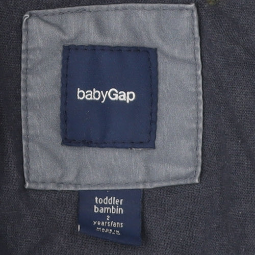 babyGap Boys Grey Quilted Jacket 2 Years - Stylish & Practical