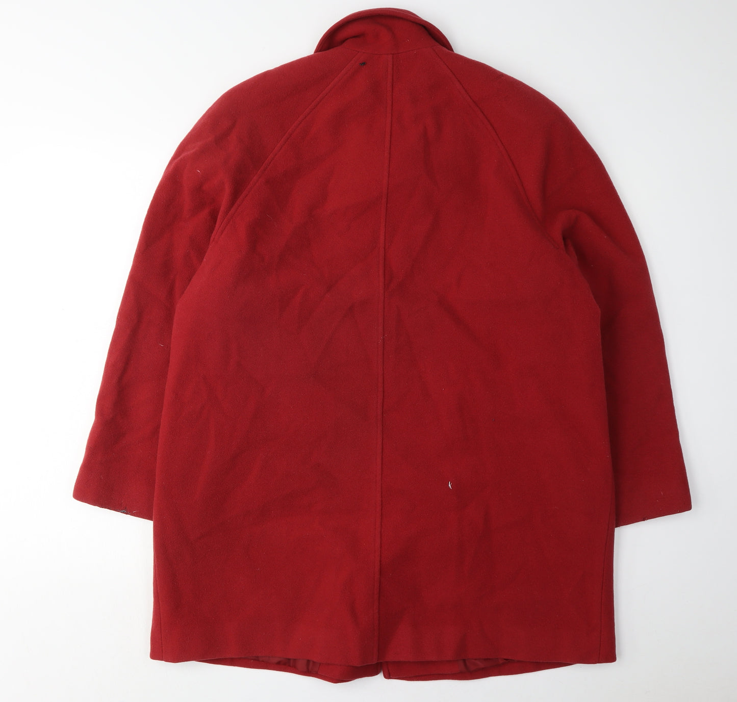 Eastex Womens Red Wool Overcoat Size 14