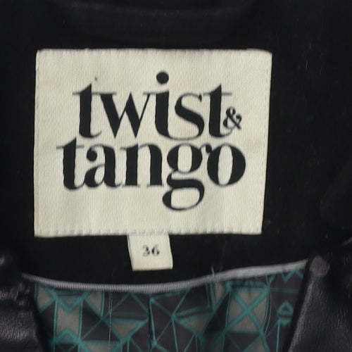 Twist & Tango Women's Black Wool Overcoat Size 8