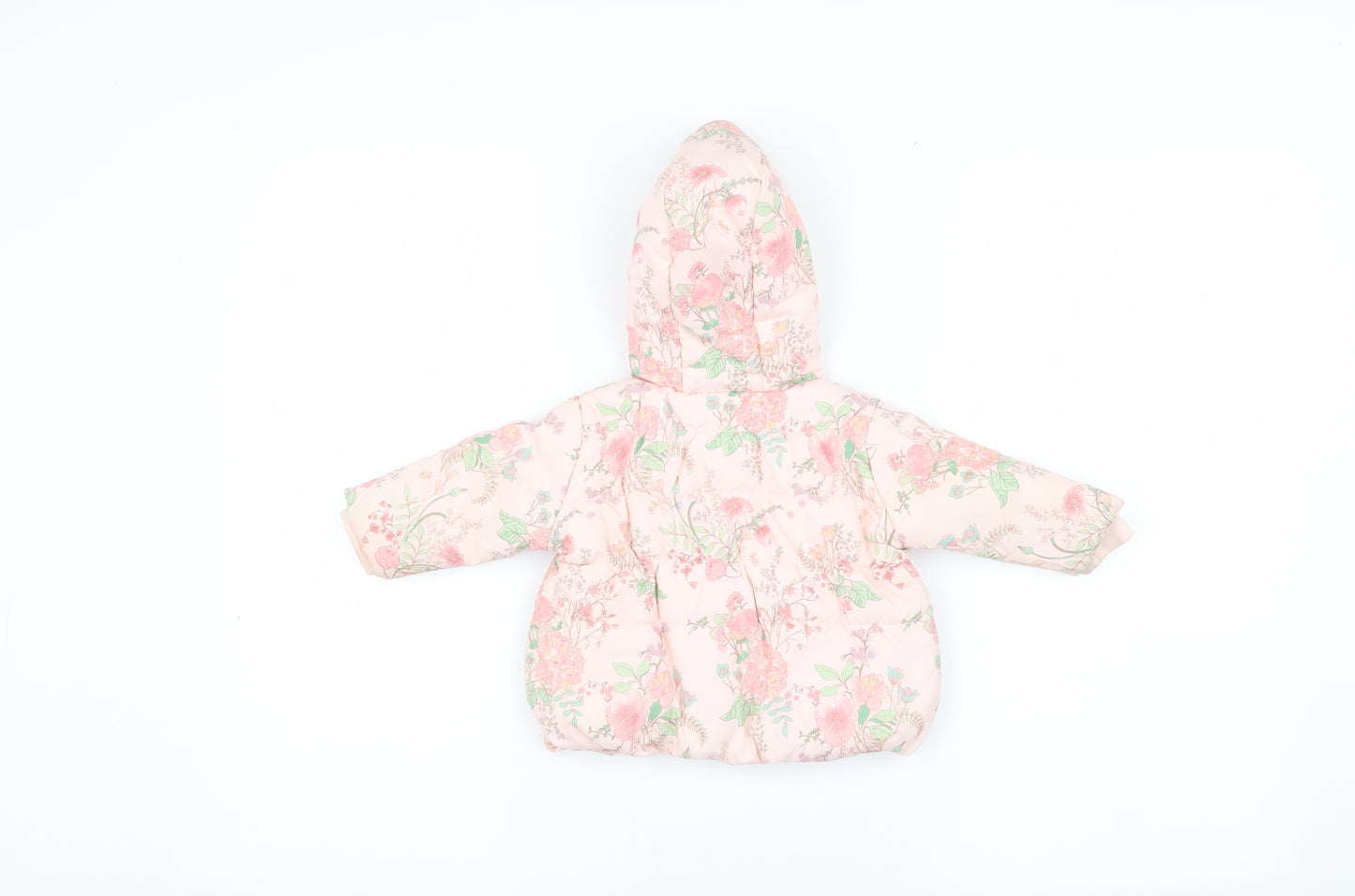 Next Unisex Baby Floral Puffer Jacket 0-3 Months Pink