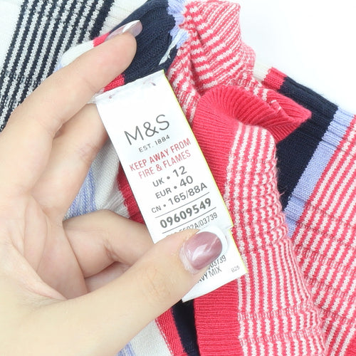 Marks and Spencer Women's Striped T-Shirt, Size 12