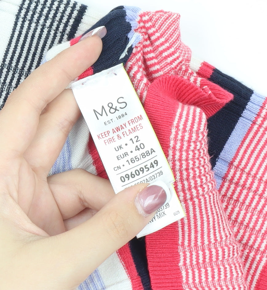 Marks and Spencer Women's Striped T-Shirt, Size 12