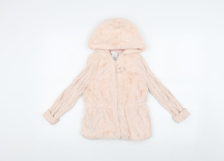 Nula Bug Girls Pink Hooded Puffer Jacket 5-6 Years