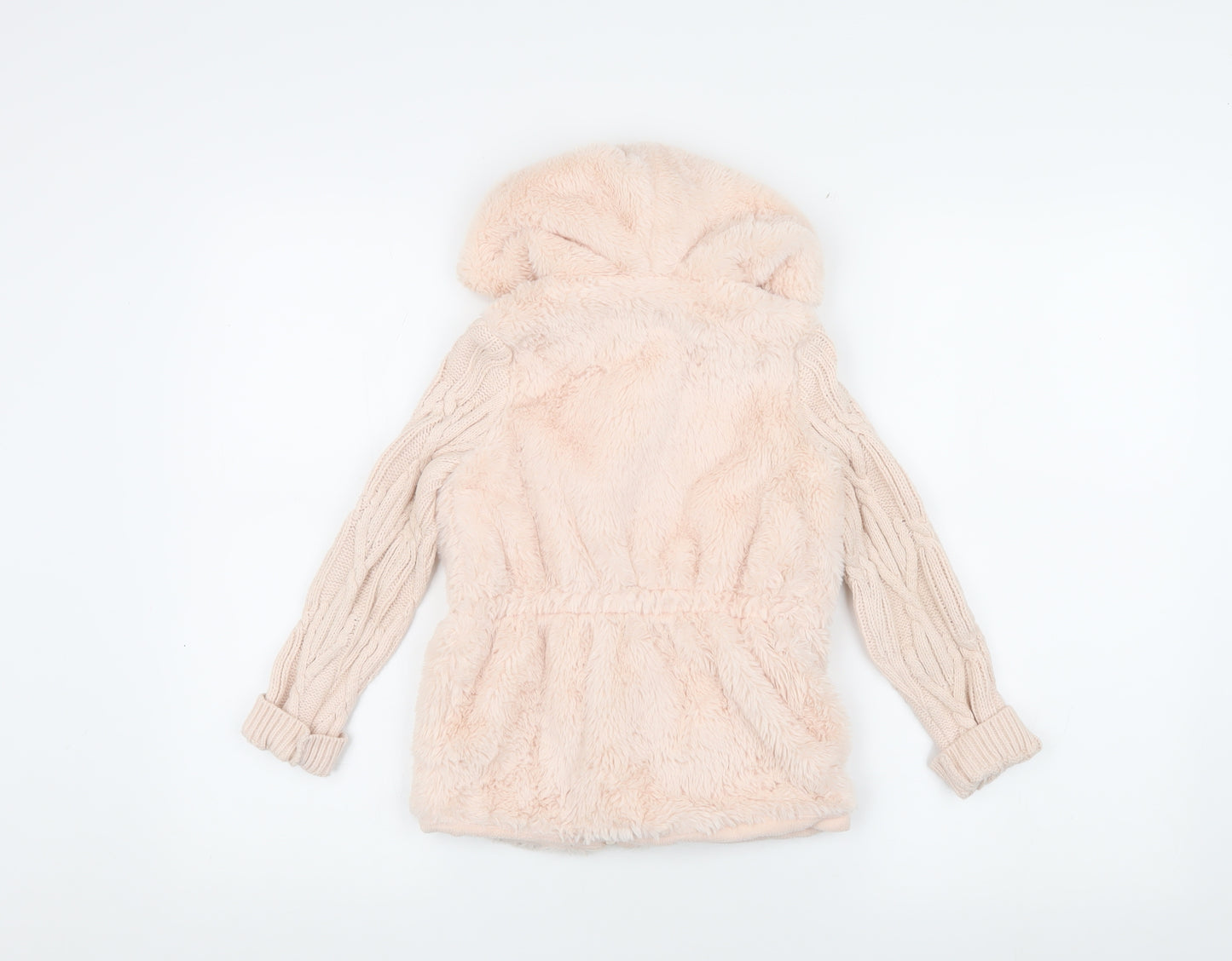 Nula Bug Girls Pink Hooded Puffer Jacket 5-6 Years