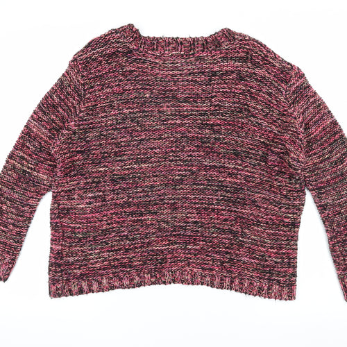 Aphorism Women's Multicoloured Chunky-Knit Jumper L