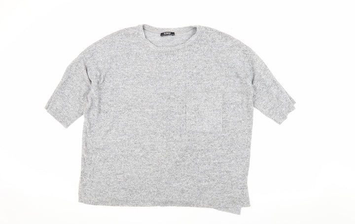Zara Women’s Grey Basic Knit Top, Size M