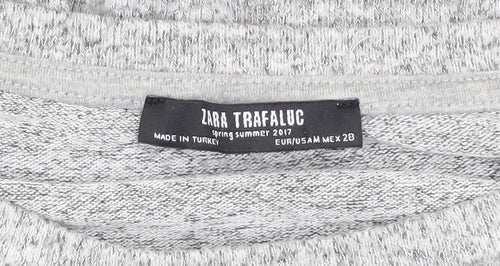 Zara Women’s Grey Basic Knit Top, Size M