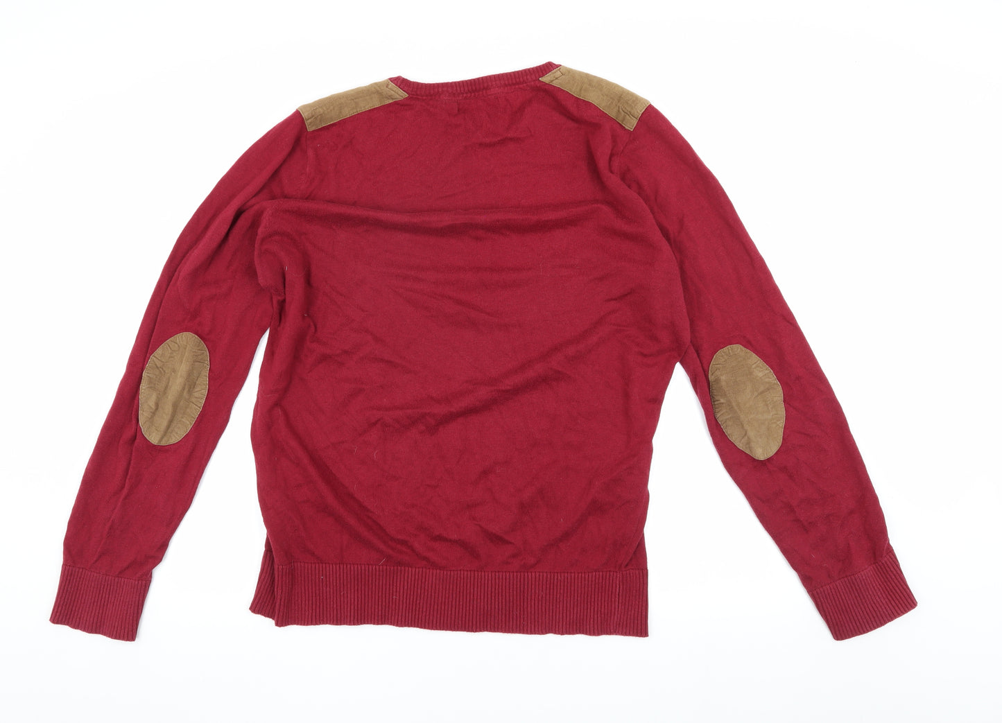 Brave Soul Men's XL Red Crew Neck Pullover Jumper