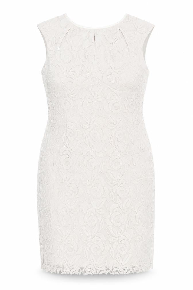 Wallis Women’s Ivory Lace Sheath Dress Size 16