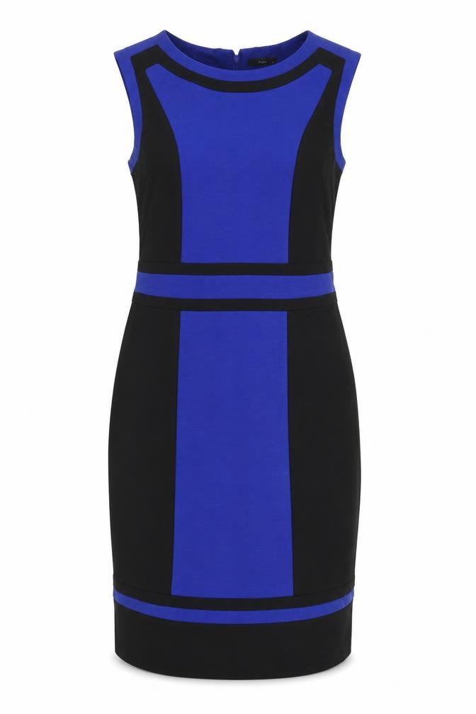 M&Co Women’s Blue Black Sheath Dress Size 12