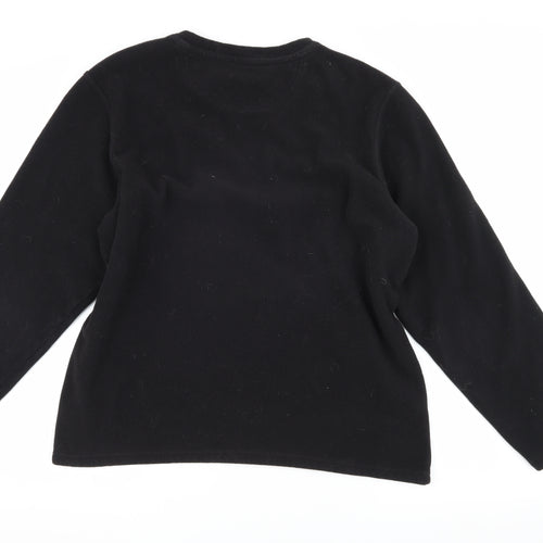 Marks and Spencer Black Fleece Men's Sweatshirt L