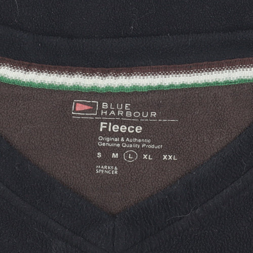 Marks and Spencer Black Fleece Men's Sweatshirt L