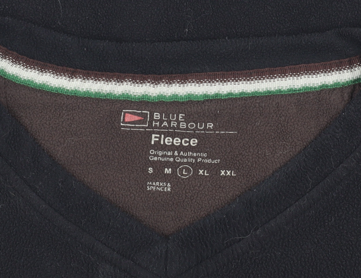 Marks and Spencer Black Fleece Men's Sweatshirt L