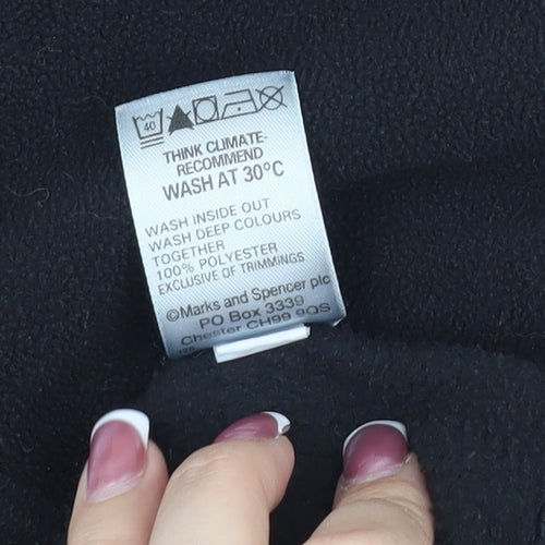 Marks and Spencer Black Fleece Men's Sweatshirt L