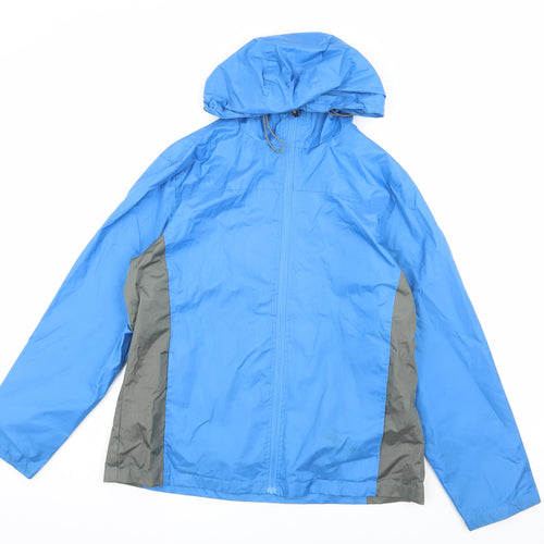 Koko Pink Women's Blue Windbreaker Jacket Size 12
