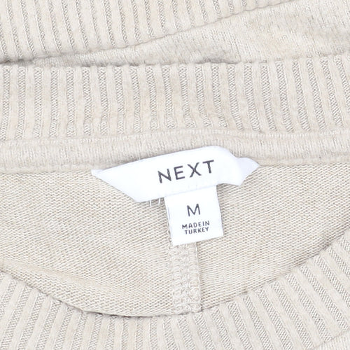 Next Women's Beige Pullover Jumper M, Crew Neck, Knit