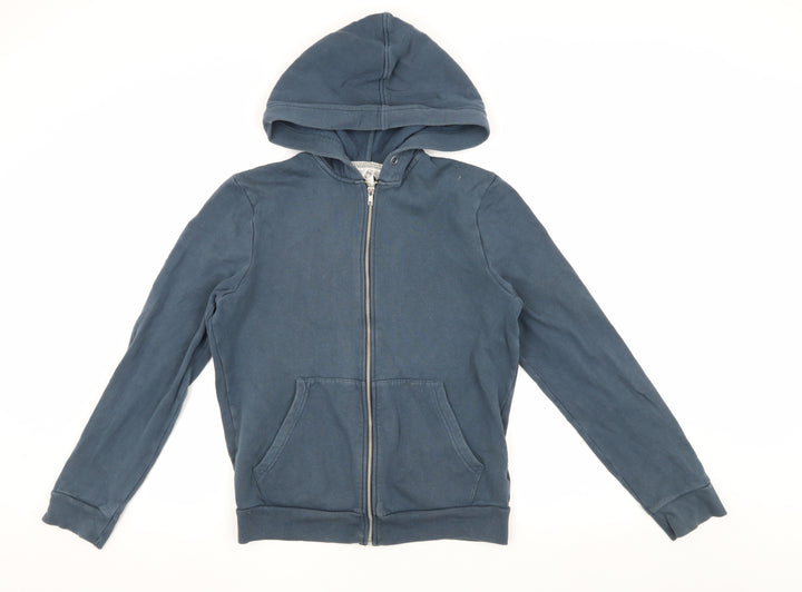 Topman Men's Blue XS Hooded Zip Jacket